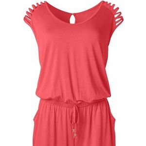 NWT size xs coral romper